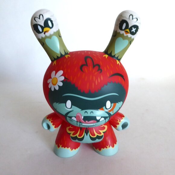 NEW 2009 8” KIDROBOT KRONK TREE HUGGER APE DUNNY DESIGNER ART VINYL FIGURE - Picture 4 of 16